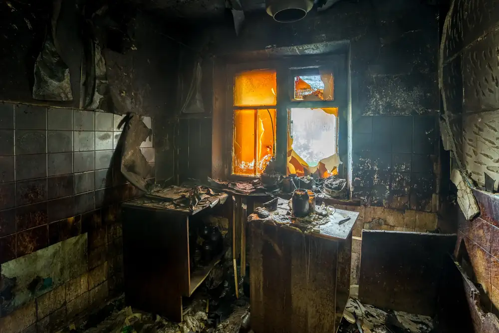 fire damage restoration professionals at work in Port Charlotte